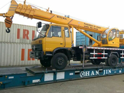 沃爾華集團(tuán)12噸汽車起重機(jī)順利出口泰國(guó)