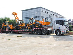 沃爾華集團3臺輪式裝載機發(fā)往西北地區(qū)